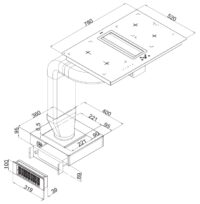Pllakë/Aspirator Nordix HFI1340NX - Figura 2
