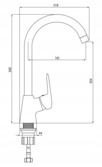Rubinetë Deante Boro BMO_N62M - Figura 2