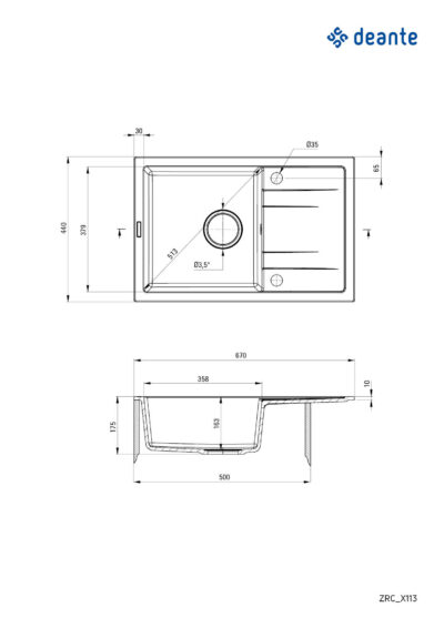 Lavaman+Rubinet Deante ZRCB2113 - Figura 2