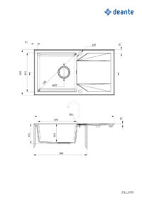 Lavaman+Rubinet Deante ZQJYN113 - Figura 2